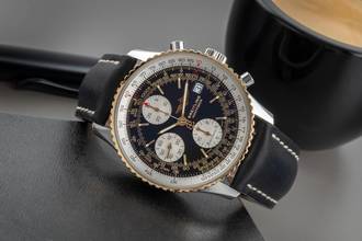 Thumbnail von Breitling Old Navitimer Chronograph Stahl Gold Automatik Herrenuhr Ref. D13022