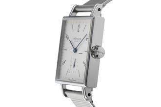 Thumbnail von NOMOS Tetra Edelstahl Handaufzug Herrenuhr Ref. 408 Box & Papiere 2016