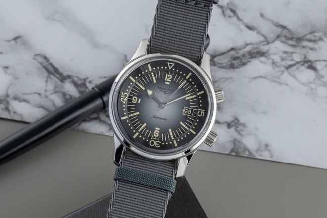  Longines Legend Diver Stahl Automatik Herrenuhr Ref. L3.774.4.70.2 B&P 2025 