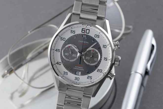  TAG Heuer Carrera Calibre 36 Chronograph Automatik Stahl Ref. CAR2B11.BA0799 B&P 2018 