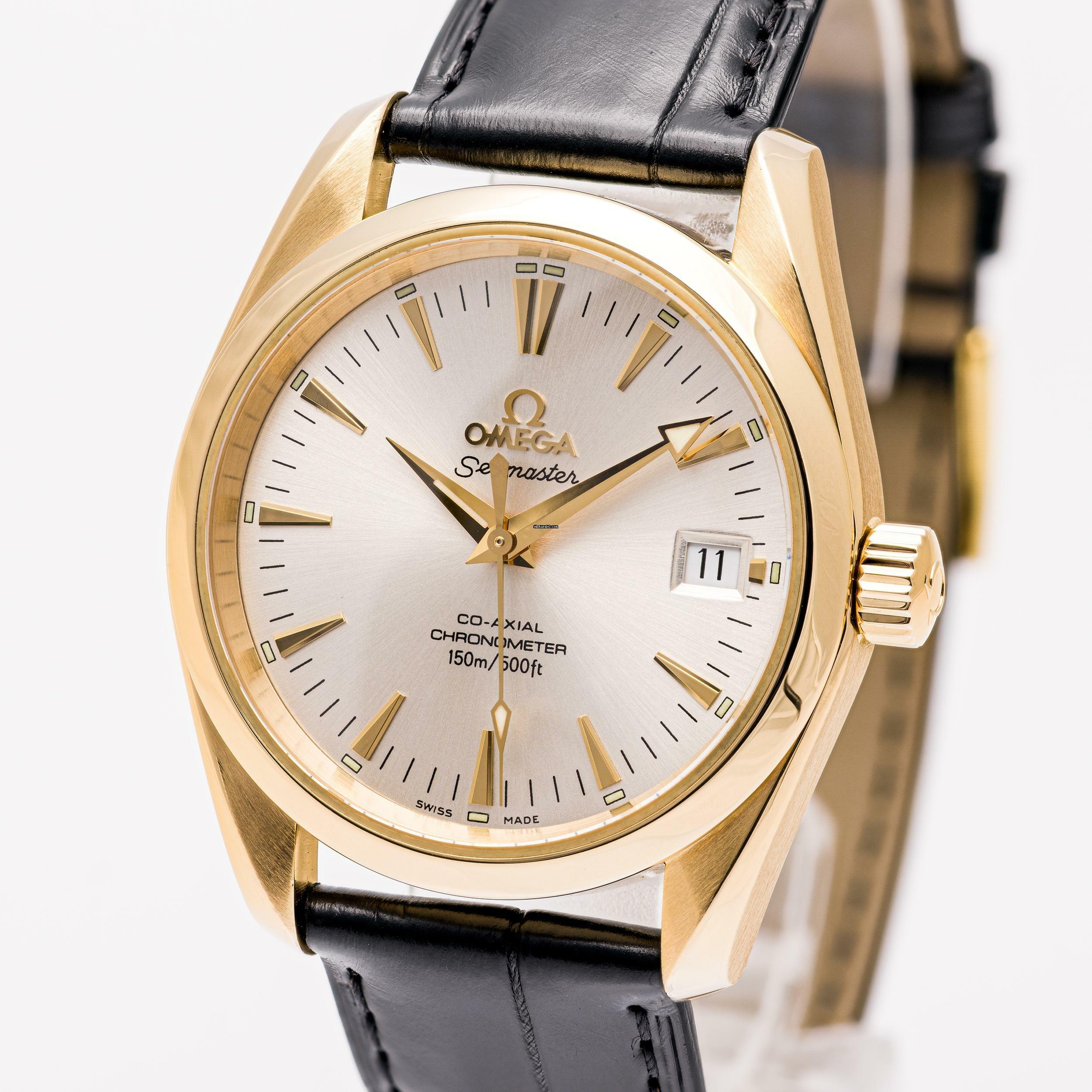 Omega Seamaster Aqua Terra 36 Yellowgold – 2604.30.37 – like NEW
