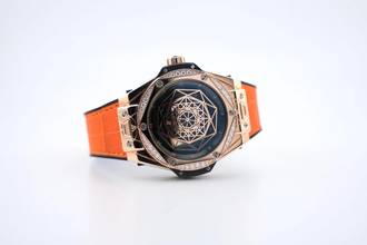 Thumbnail von Hublot Big Bang Sang Bleu Rose Gold With Diamonds - Limited 100 Pc. With Box And Papers - 465.OS.1118.VR.1204.MXM17 2019