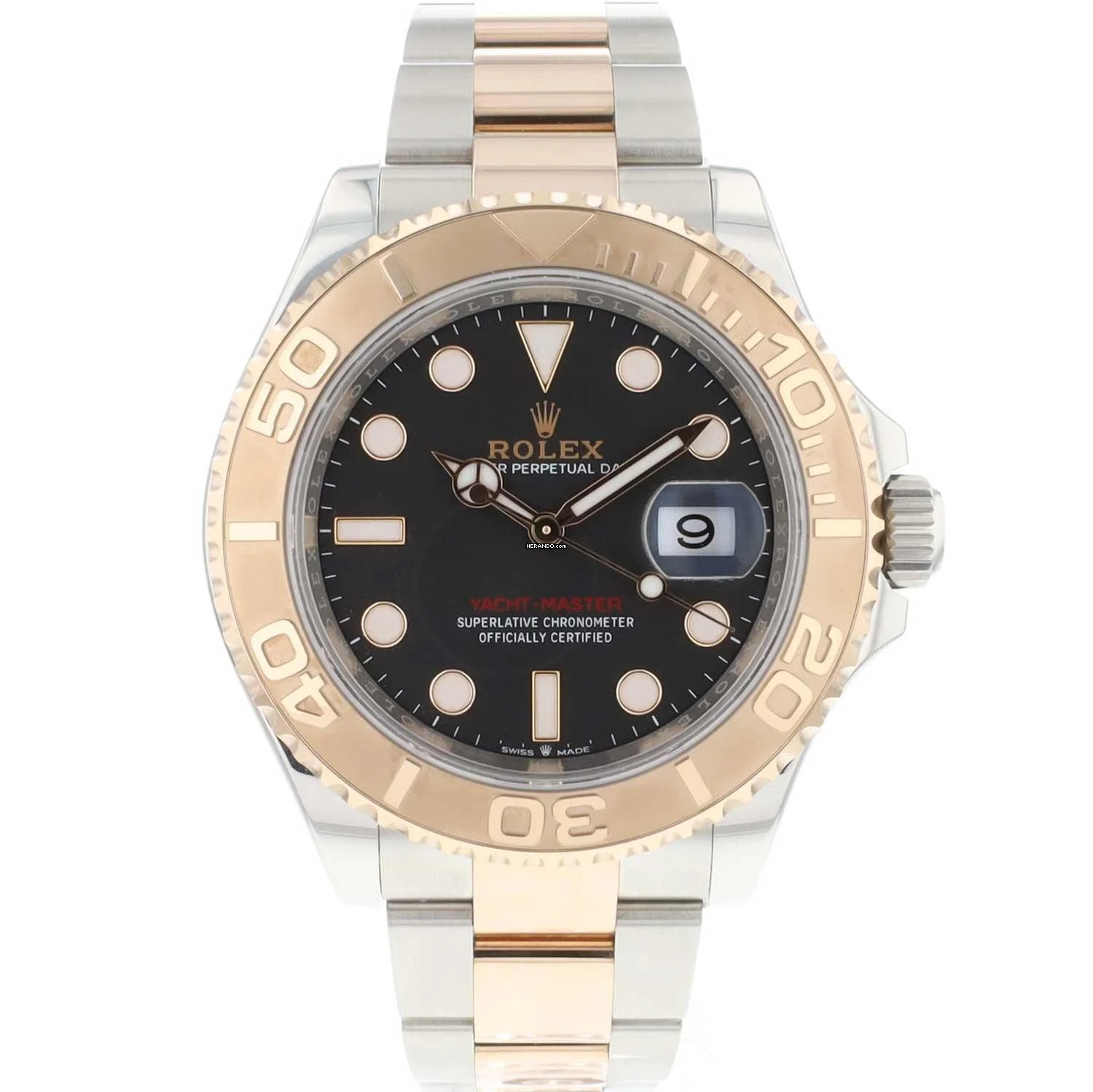 Rolex Yacht-Master 40 Steel/Everose Black Dial