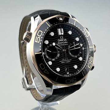 Omega Seamaster Diver 300 M Professional Diver am Original Omega Lederarmband mit Faltschließe neuwertig Full Set zzgl. Omega Kautschukarmband mit Dornschließe neu