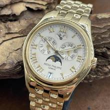 Thumbnail von Patek Philippe Annual Calendar Jahreskalender Gelbgold - FULLSET 2002 deutsch - Ref. 5036/1J-010 German FullSet