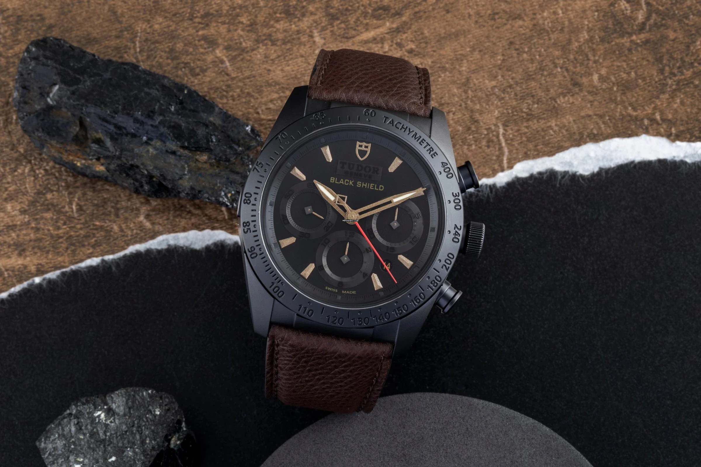 Tudor Fastrider Black Shield Chronograph Automatik Ref. 42000CN B&P 2014