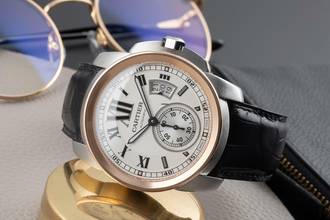 Thumbnail von Cartier Calibre de Cartier Stahl / Gold Automatik Herrenuhr Ref. W7100011