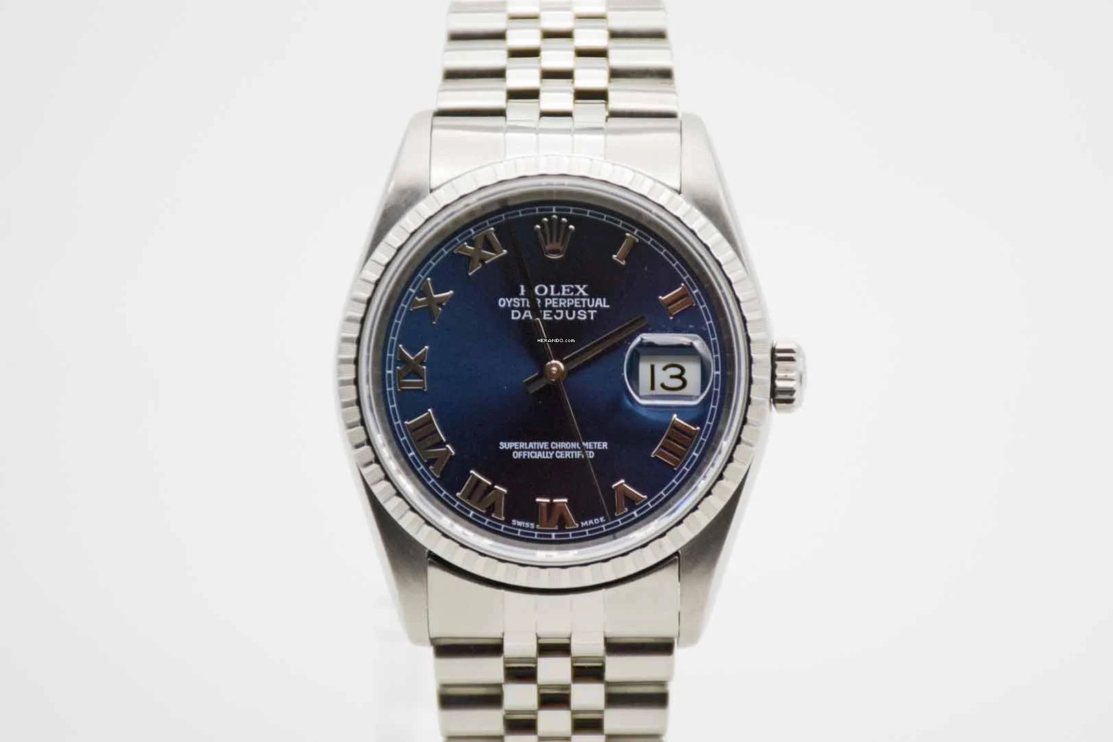 Rolex Datejust 36 perfekte 16220 Y-Serie aus 2002 mit neuem Service