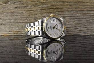 Thumbnail von Tudor Prince Date Day 76213 Silver Linen Diamond Dial Automatik