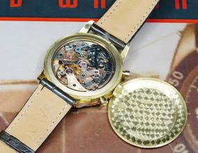 Thumbnail von Breitling Navitimer VERY RARE 806 NAVITIMER IN FULL 18K GOLD VINTAGE MILLE MIGLIA CAR