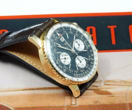 Thumbnail von Breitling Navitimer VERY RARE 806 NAVITIMER IN FULL 18K GOLD VINTAGE MILLE MIGLIA CAR