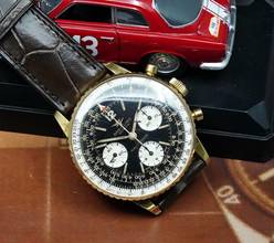 Thumbnail von Breitling Navitimer VERY RARE 806 NAVITIMER IN FULL 18K GOLD VINTAGE MILLE MIGLIA CAR