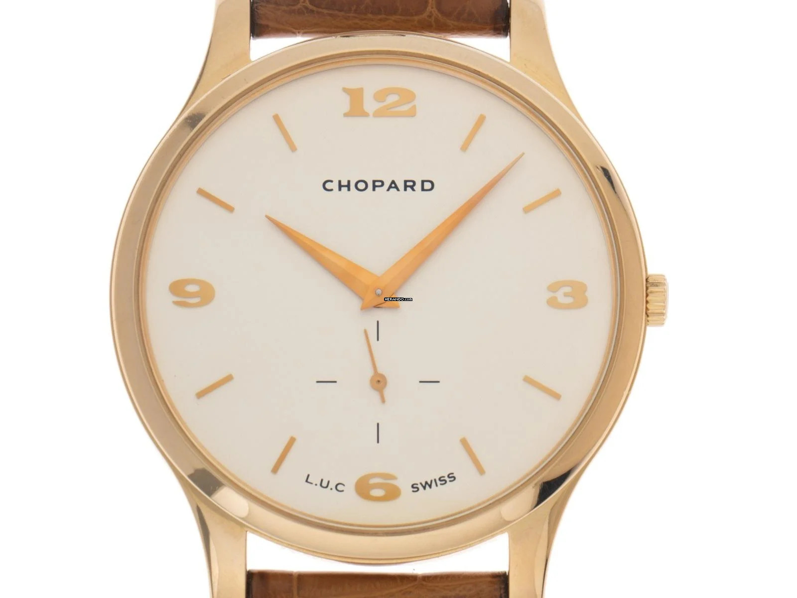 Chopard L.U.C Xps kleine Sekunde Ref.1920 2021 original Box wie Neu Vintage L.U.C Xps kleine Sekunde Krokoleder 18kt Roségold