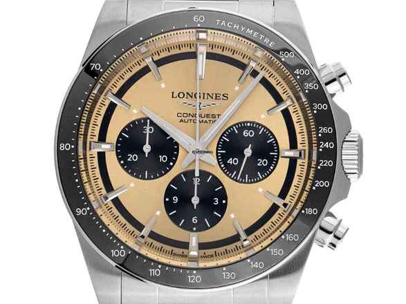  Longines Conquest Chronograph Ref.L3.835.4.32.6 2025 Full Set Ungetragen Conquest Chronograph 
