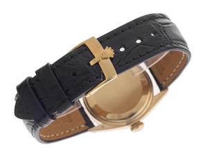 Thumbnail von Rolex Datejust 31 Medium Ref.6827 1977 Box&Beschreibung sehr gut Vintage Datejust Medium 14kt Gelbgold open 6/9