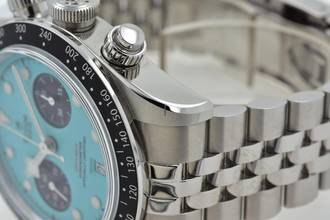 Thumbnail von Tudor Heritage Black Bay Chronograph 79360N Tiffany Flamingo Blue Dial