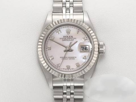  Rolex Lady-Datejust Edelstahl Weissgold 750 Cacholong Automatik Stahl Stainless Steel 18kt White Gold Jubilé-band Chronometer Oyster 