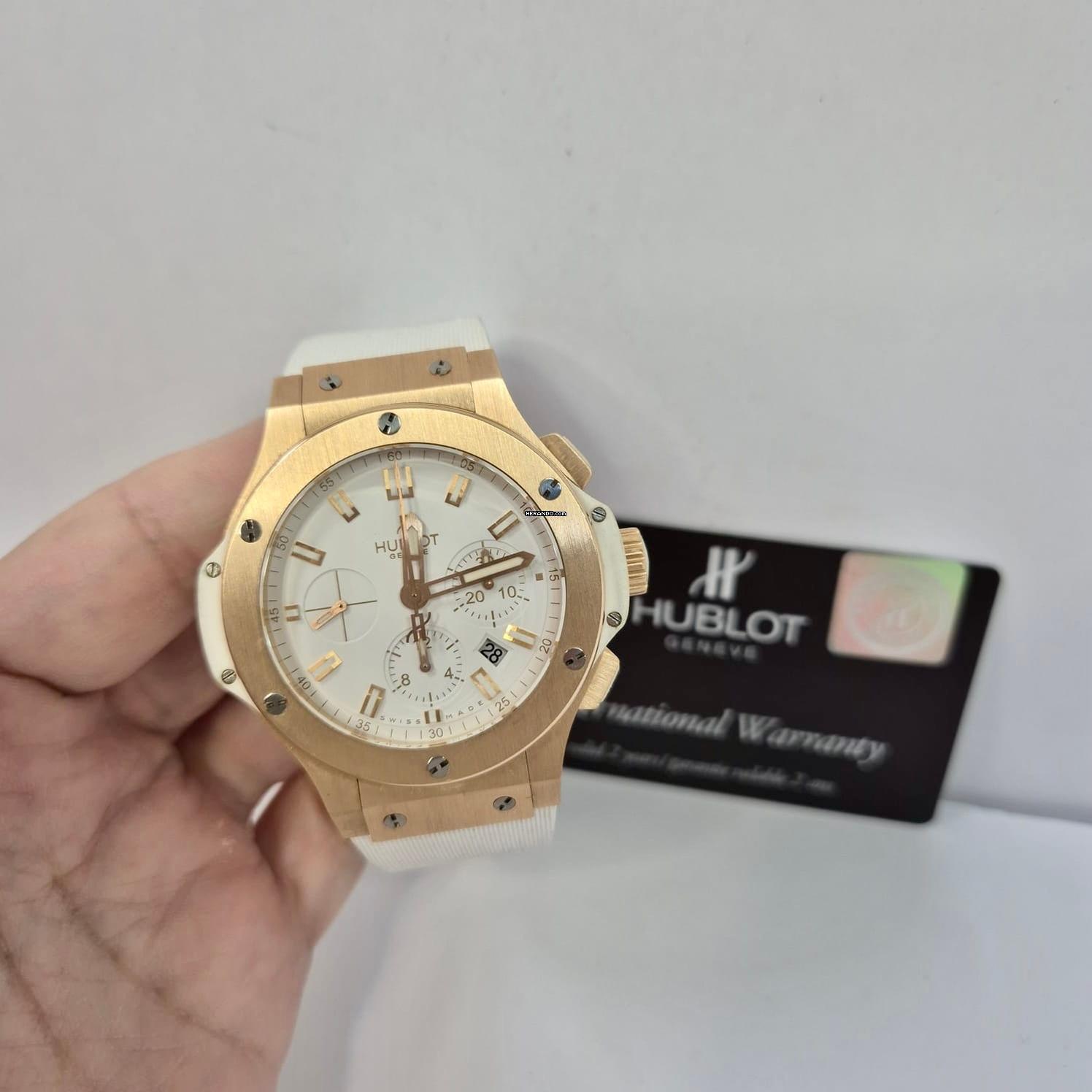 Hublot Big Bang 44 mm White 44mm Evolution Ouro Rosé Automático Completo