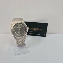 Thumbnail von Audemars Piguet Royal Oak 41mm Full Steel Automático Fundo Cinza Completo