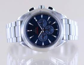 Thumbnail von Omega Seamaster Aqua Terra Chronograph 44mm blue Dial Olympic B+P