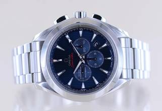 Thumbnail von Omega Seamaster Aqua Terra Chronograph 44mm blue Dial Olympic B+P