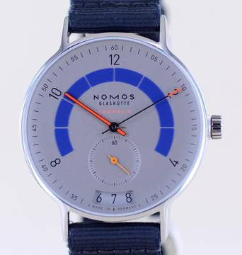  NOMOS Autobahn Neomatik 41mm sports gray Dial Textilband B+P 