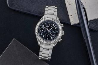Thumbnail von Omega Speedmaster Date Black Arabic Dial Chronograph Edelstahl Ref. 3513.52.00