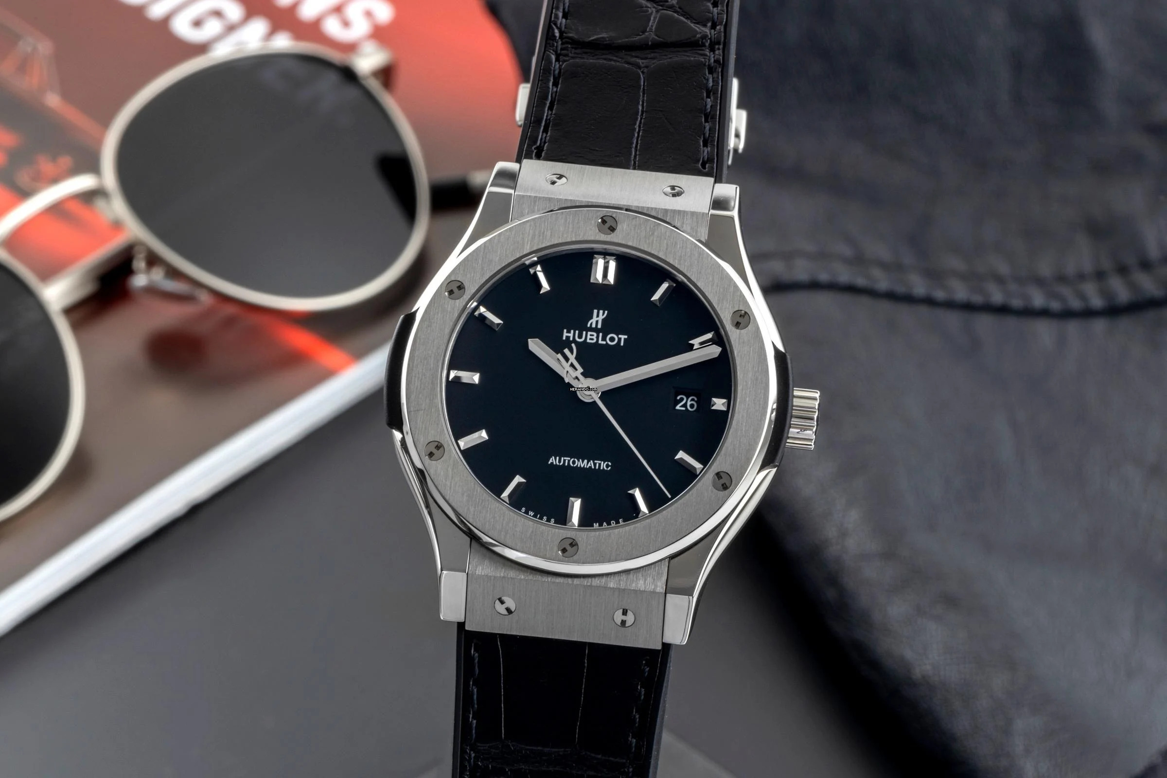 Hublot Classic Fusion Titan Automatik Herrenuhr Ref. 542.NX.1171.LR B&P 2021