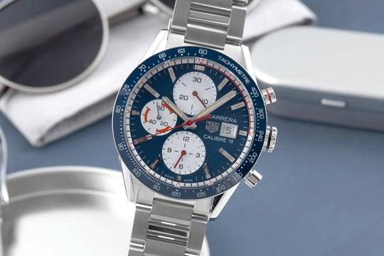  TAG Heuer Carrera Calibre 16 Chronograph Stahl Automatik Ref. CV201AR.BA0715 B&P 2024 