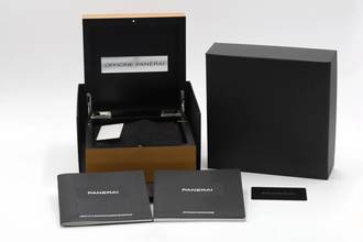 Thumbnail von Panerai Luminor Base Logo Stahl Handaufzug Herrenuhr Ref. PAM01000 B&P 2017