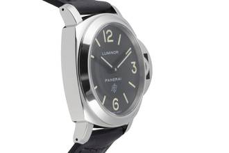 Thumbnail von Panerai Luminor Base Logo Stahl Handaufzug Herrenuhr Ref. PAM01000 B&P 2017