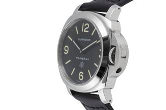 Thumbnail von Panerai Luminor Base Logo Stahl Handaufzug Herrenuhr Ref. PAM01000 B&P 2017