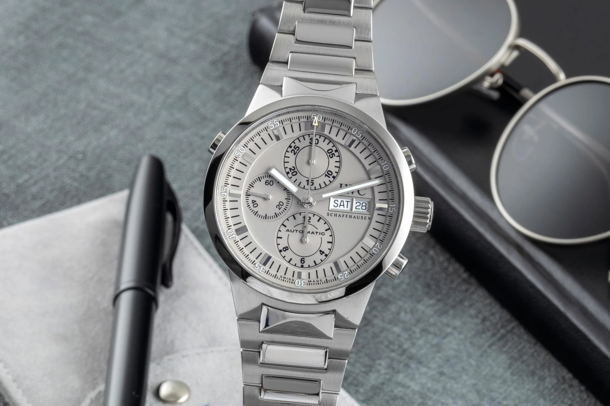 IWC GST Chronograph Stahl Automatik Herrenuhr Ref. IW371508 Box