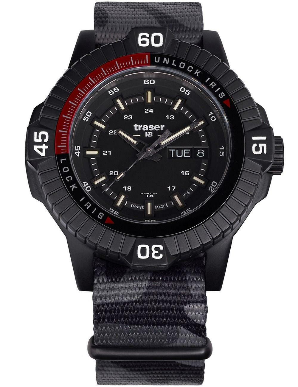 Traser H3 111460 Herrenuhr P99 Iris Tactical Limited Edition 46mm 10ATM