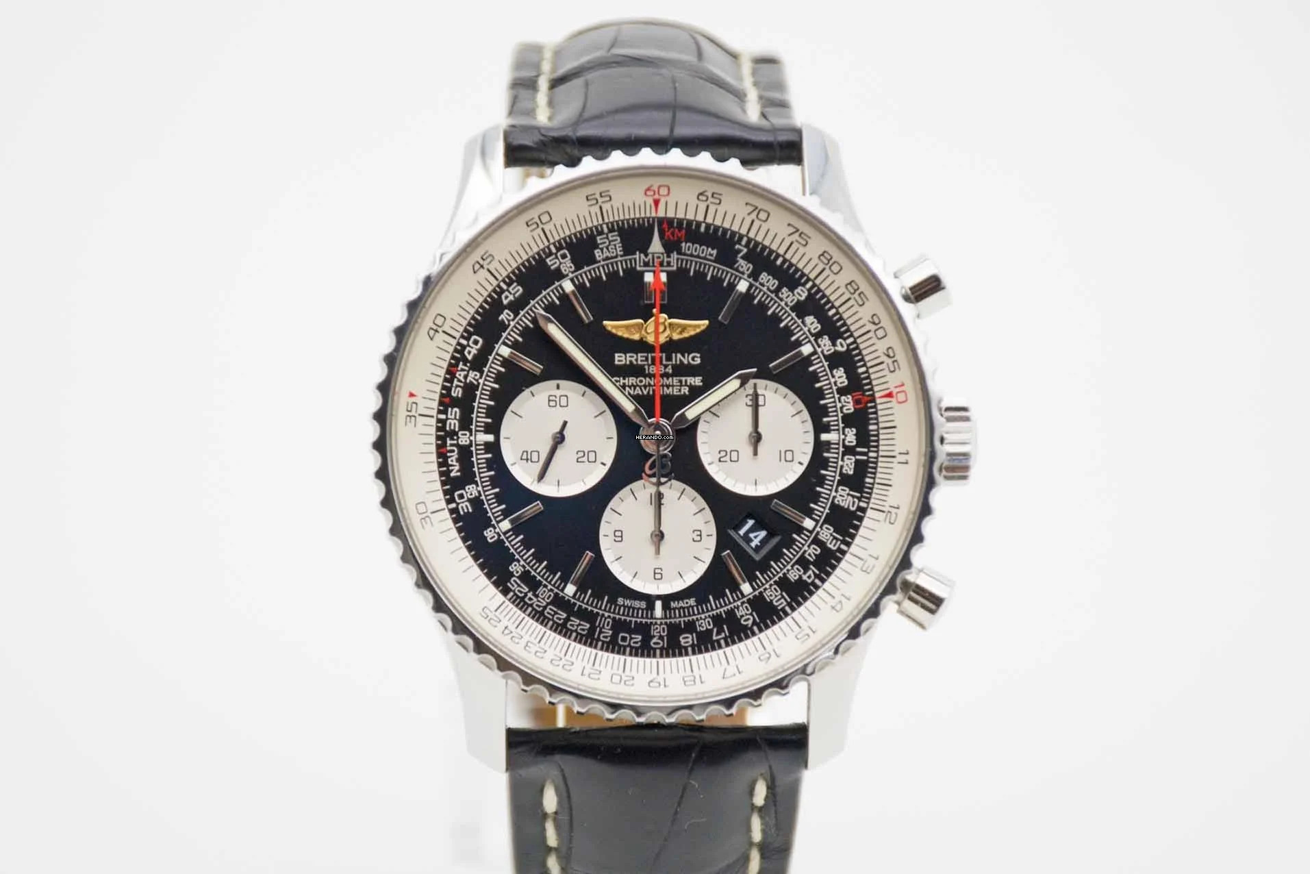 Breitling Navitimer 1 B01 Chronograph 46 perfektes AB0127 Fullset LC100 mit Erstkaufbeleg