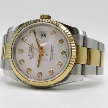 Thumbnail von Rolex Datejust 36 Stahl Gold - Ref.116233 - mit Diamanten - LC100 - Fullset Fullset