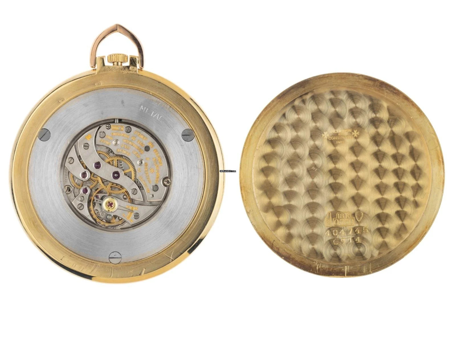 Vacheron Constantin Classic Lepine Taschenuhr Ref.6914 1975 sehr gut Vintage Lepine Taschenuhr 18kt Gelbgold 46g