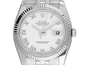 Thumbnail von Rolex Datejust 36 Ref.116234 2012 Full Set wie Neu Vintage Datejust Stahl 18kt Weißgold