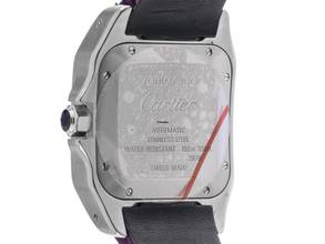 Thumbnail von Cartier Santos 100 GM Großes Modell Ref.2878 2015 Full Set wie Neu Vintage Santos 100 GM Großes Modell Krokoleder Faltschließe