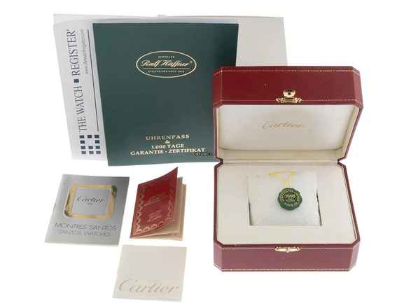  Cartier Santos Galbée Lady PM kleines Modell Ref.1057930 1991 Full Set sehr gut Vintage Santos Galbee Lady PM kleines Modell 
