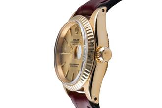 Thumbnail von Rolex Lady-Datejust 18k (0,750) Gold Automatik Damenuhr Ref. 6917 Vintage