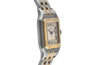 Thumbnail von Cartier Panthère Classique Et Figaro SM Stahl Gold Quarz Damenuhr Ref. W25029B6