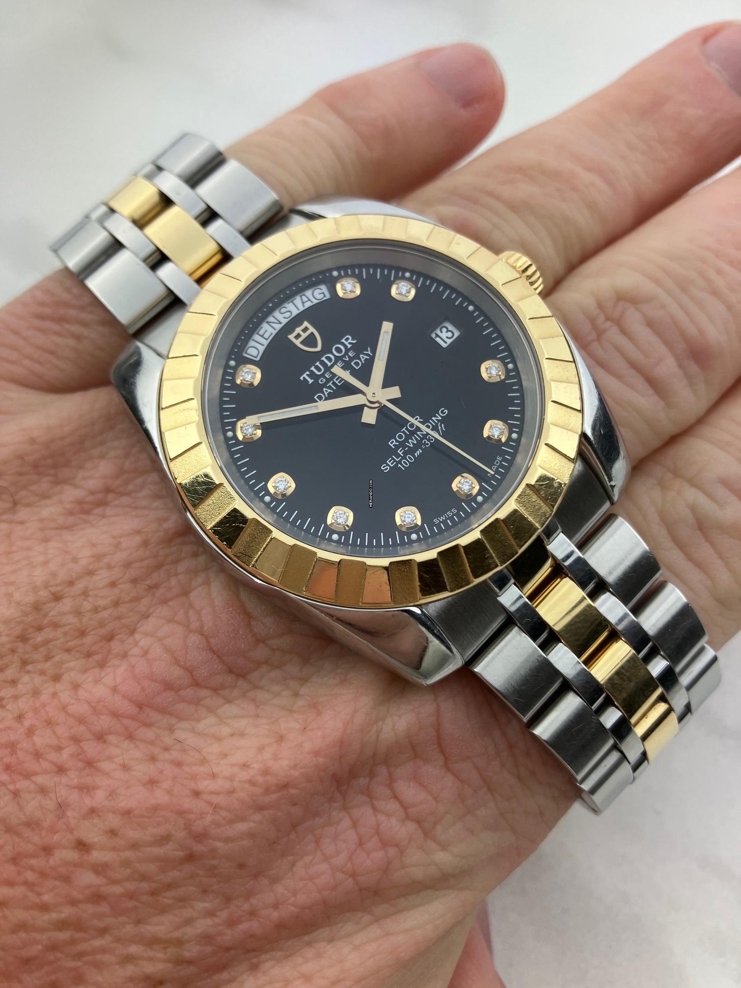 Tudor Classic Day Date Diamantzifferblatt/B+P