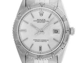 Thumbnail von Rolex Datejust Turn-O-Graph Turn-O-Graph Ref.16250 1966 original Box sehr Gut Vintage Datejust Turn-O-Graph Stahl 18kt Weißgold open 6/9