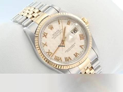  Rolex Datejust 36 36mm 16233 1994 Edelstahl Gelbgold 750 Automatik Stahl Gold Stainless Steel 18kt Yellow Gold Jubilé-band Chronometer Oyster 