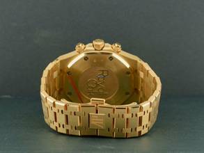 Thumbnail von Audemars Piguet Royal Oak Chronograph Yellow Gold Blue Dial Full Set - Boutique Edition Very Rare