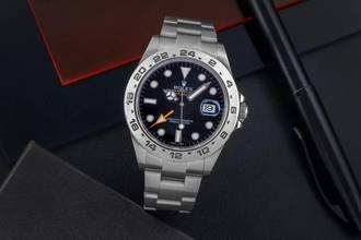 Thumbnail von Rolex Explorer II Black Dial Edelstahl Automatik Ref. 216570 Box & Papiere
