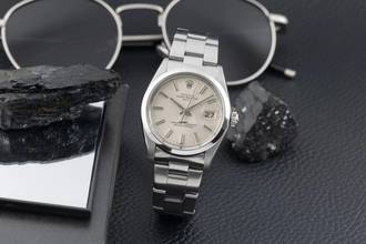 Thumbnail von Rolex Oyster Perpetual Date 34 Silver Dial Edelstahl Automatik Herrenuhr Ref. 1500 Klassiker