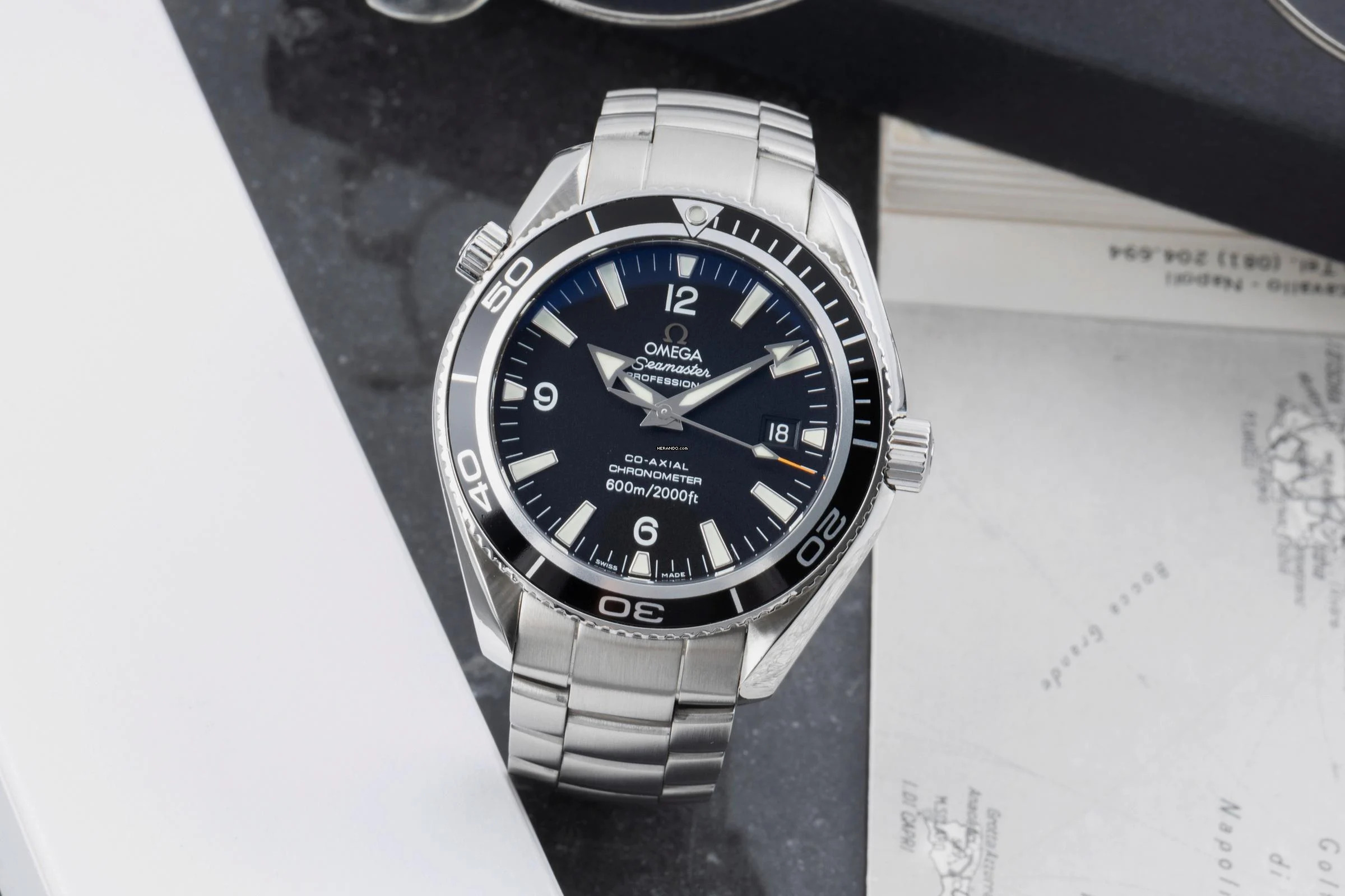 Omega Seamaster Planet Ocean Stahl Automatik Herrenuhr 2201.50.00