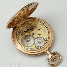Thumbnail von J. Assmann 54mm 117gr Qualität 1A Savonette Taschenuhr 14k Gold original Box 1910. Ungetragen